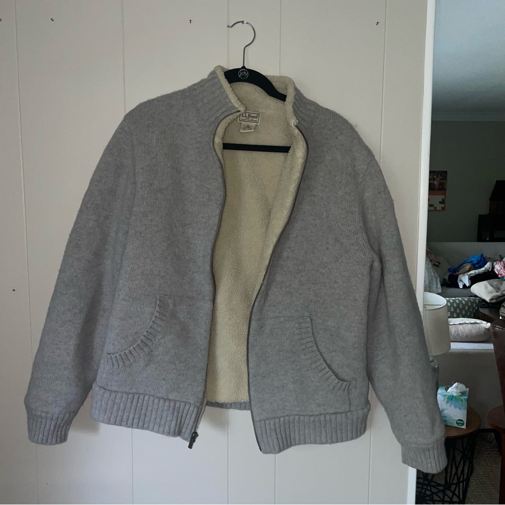 LL Bean thick wool jacket